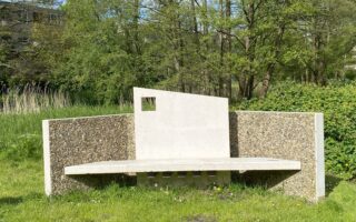 dna mariahoeve duurzaamheid natuur architectuur mariahoeve bankje anneloes groot en e. vos aegonplein foto hubertine langemeijer